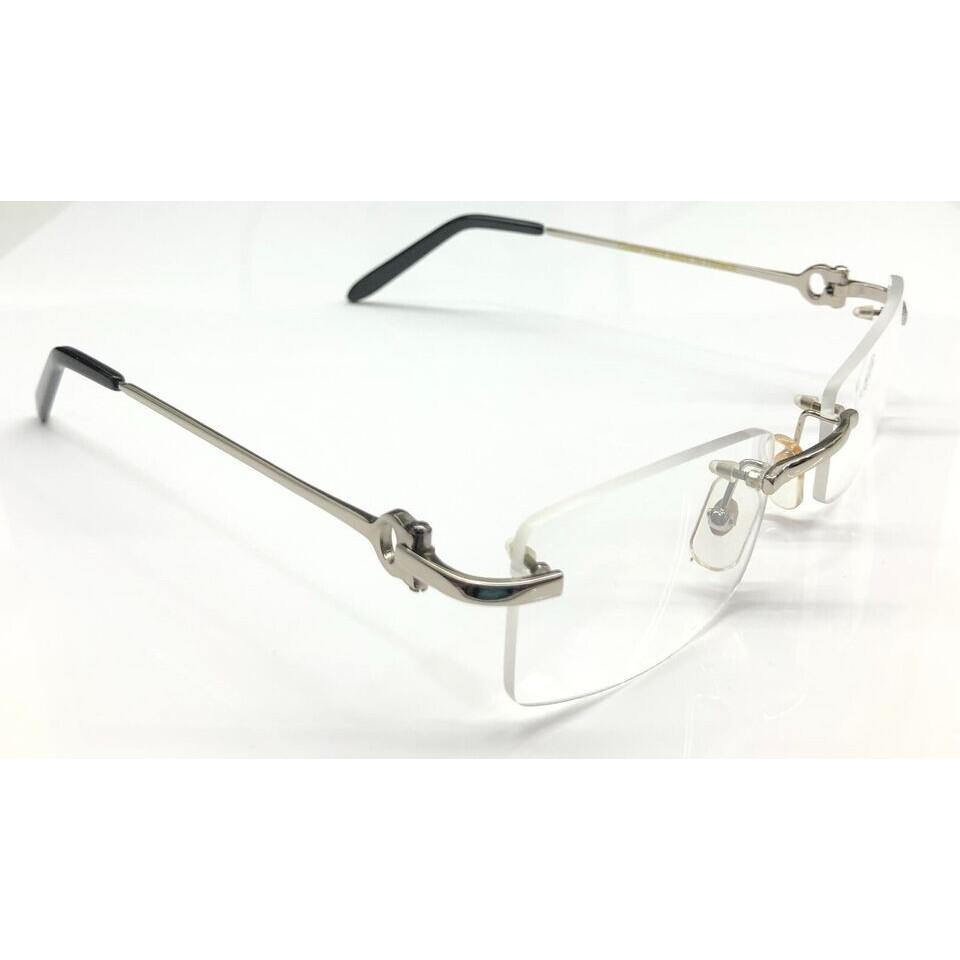RSINC Rimless Frame Eyeglass Spectacle For Men & Women Silver Black Cart 1 JL156068979929