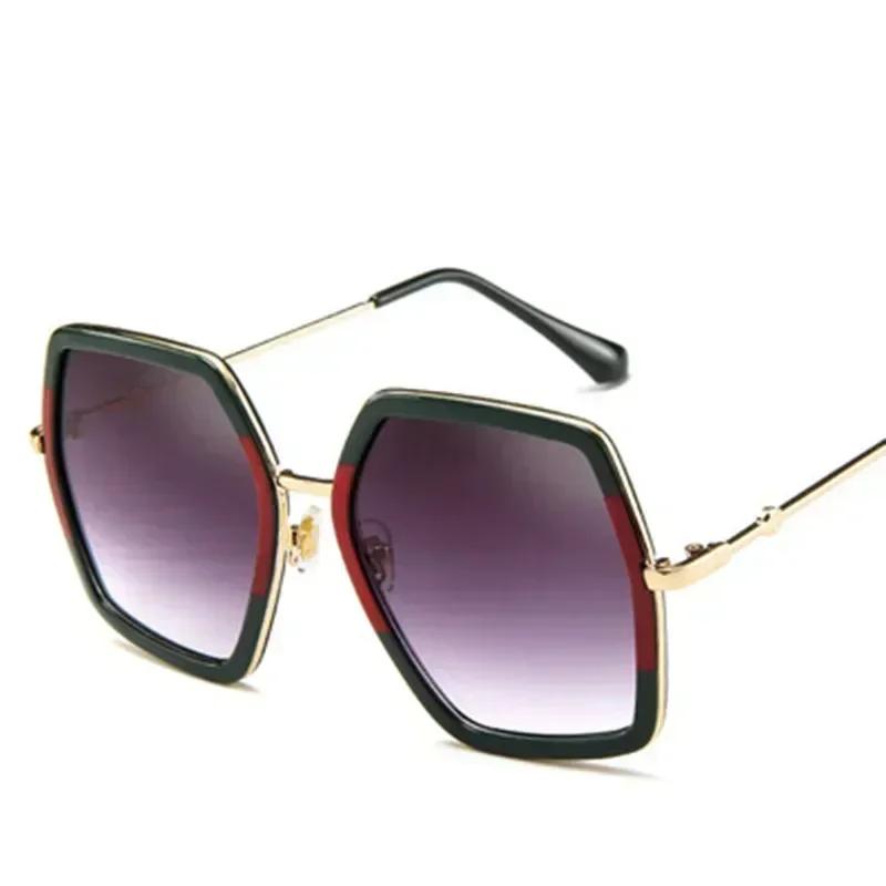 New Oversized Square Sunglasses Women Luxury Brand Designer Vintage Sunglass Fashion Big Frame Sun Glasses UV400 Lentes