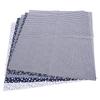5PCs Square Floral Patch Work Cotton Various Flower Patterns Clothing Accessories for DIY Crafts(Dark Blue 5 Colors 50