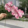 10pcs Phalaenopsis Orchids Artificial Flowers EVA Material 9 Heads Fake Orchid Stems for Wedding Home Decor Outdoor Photography