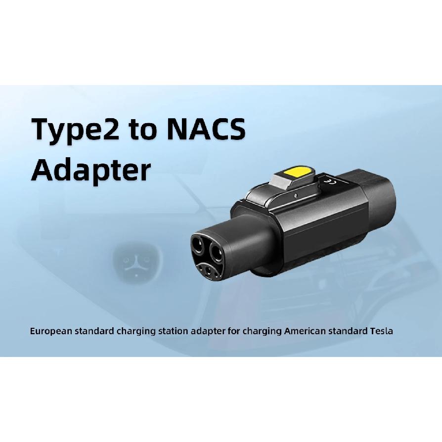 Type 2 to Tesla Adapter 7.2KW AC Charging for Type2 Charging Station to Tesla Model S/3/X/Y Car