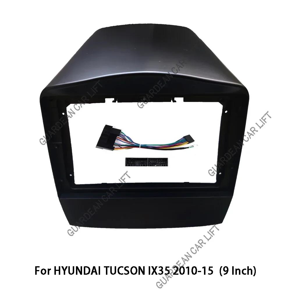 9/10.1" For HYUNDAI TUCSON IX35 2010-15 Car Radio Fascias Android GPS MP5 Stereo Player 2Din Head Unit Panel Dash Frame Installa