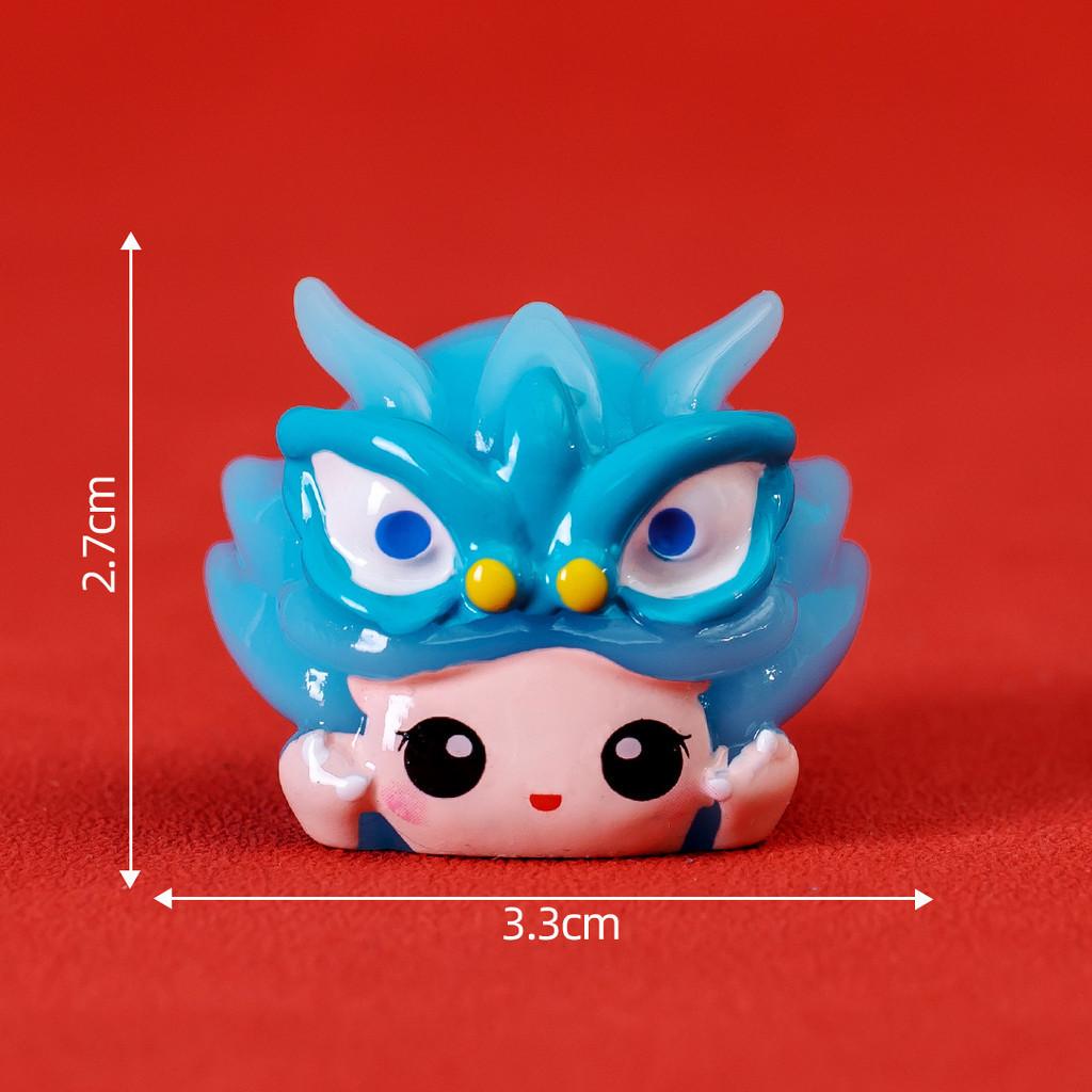 Charming Miniature Dragon Doll Resin Craft Ideal For Creative New Year Decorations
