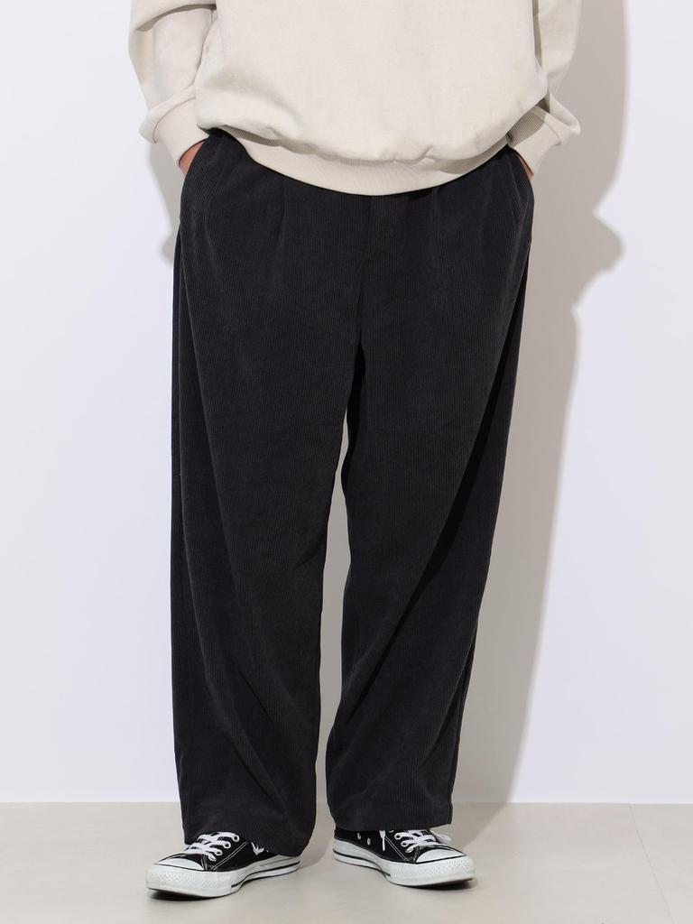 Pants Corduroy Wide Pants S [BEAMS HEART] Men's CHARCOAL.G