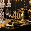 Gold Glitter 40th Birthday Confetti - Forty Birthday Confetti Paper Scatter Party Table Decor, Happy 40th Anniversary Party Decor (Gold Glitter 40th