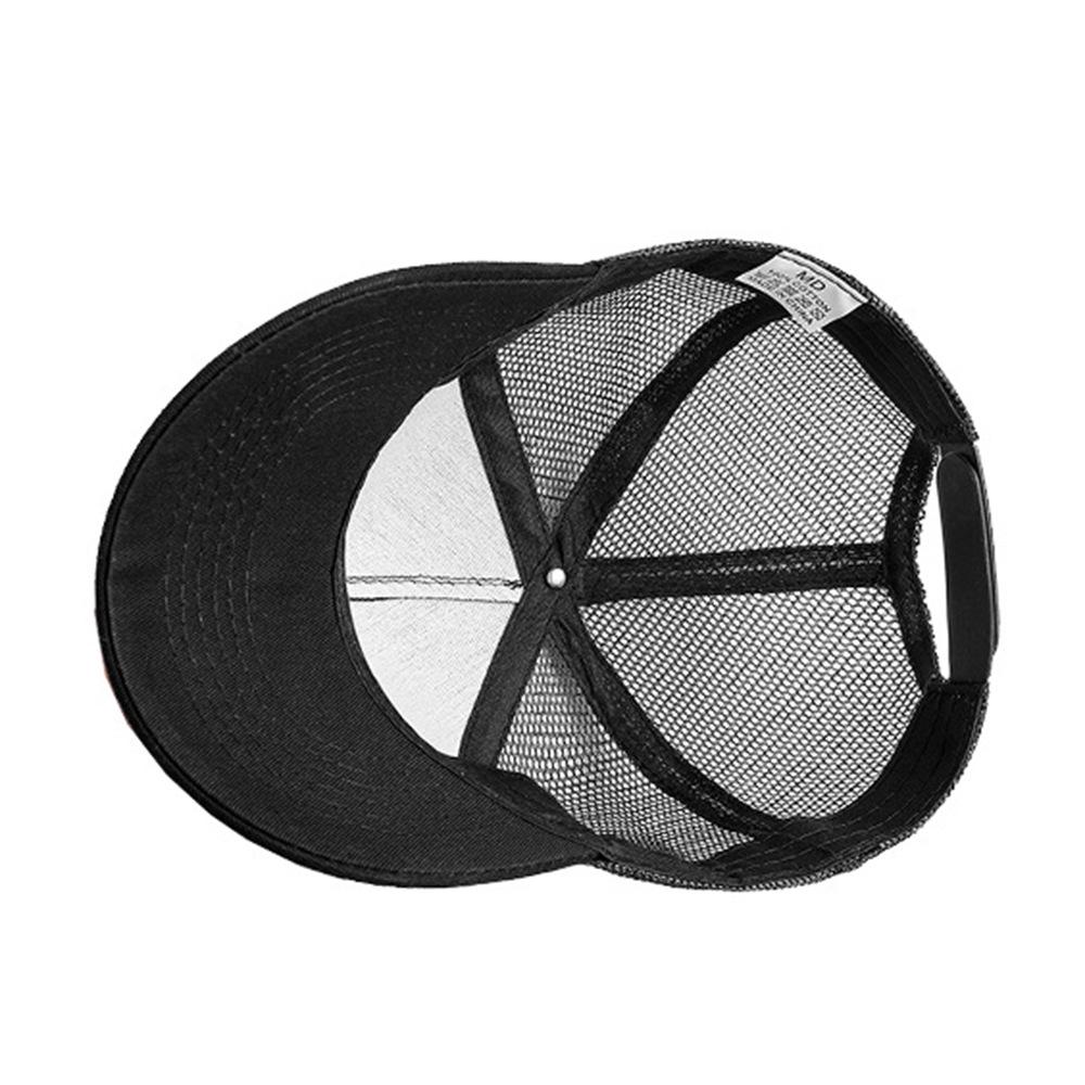 Summer Cotton Mesh Cap: Breathable Sun Protection Baseball & Duckbill Hat for Travel, Work, & Catering.