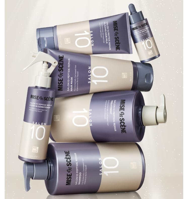 Mise-en-scène Salon 10 Peptide Repair No Cut Oil Serum 50ml – Repairing Hair Oil for Damaged Hair