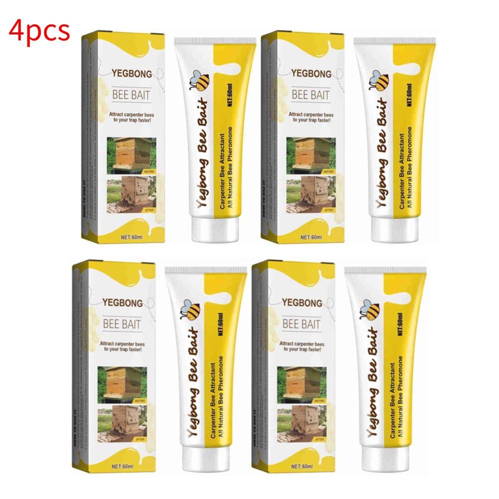 60ML Bee Bait Bee Swarm Commander Lure Bait Bee Cage Trap Kit Beekeeper Tools Beekeeping Bee Attractant Bait 1/2/3/4/5pcs
