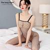 Three-Piece Sexy Sheer Bodysuit and Stocking Set (No-Removal Design)