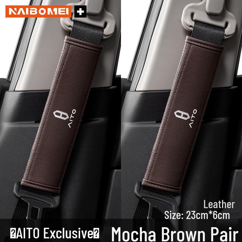 AITO M5/M7/M9 Car Seat Belt Shoulder Pad Cover - Vehicle Seat Belt Protector and Interior Accessory