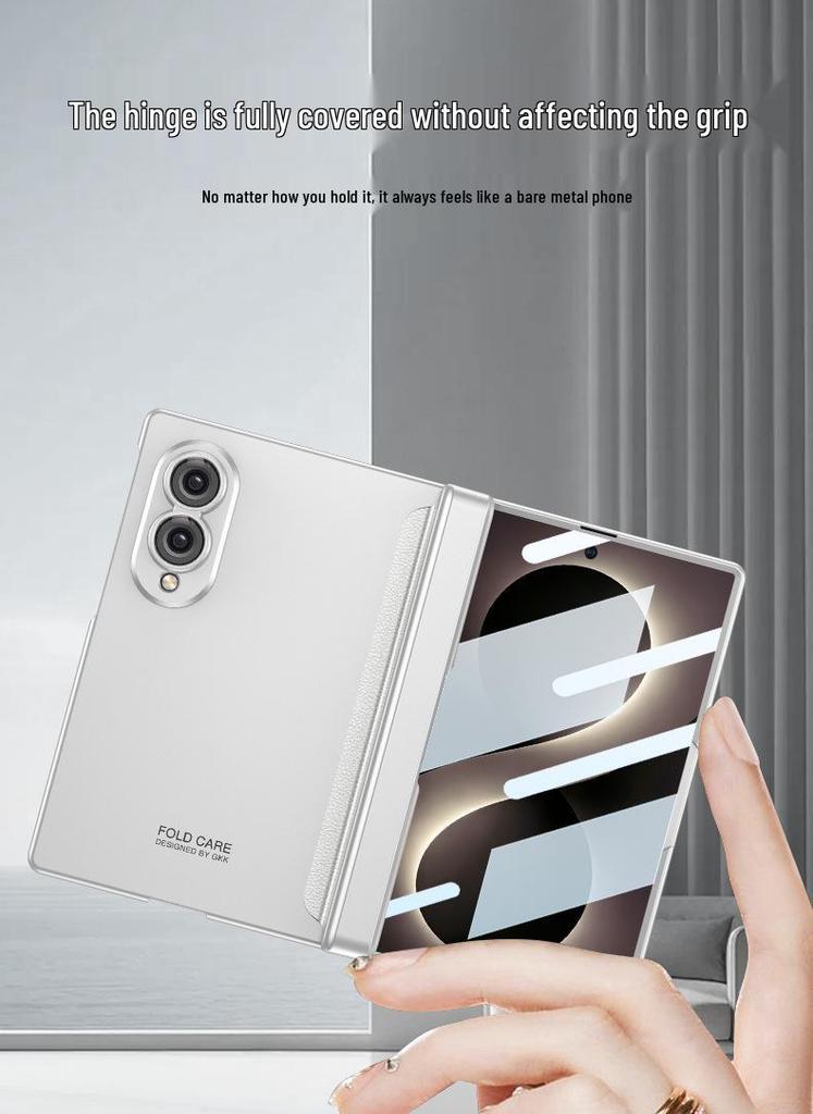 Samsung Z Fold8 Magnetic Frosted Case: Full Coverage, Integrated Hinge, Hard Shell, Foldable Screen Protection