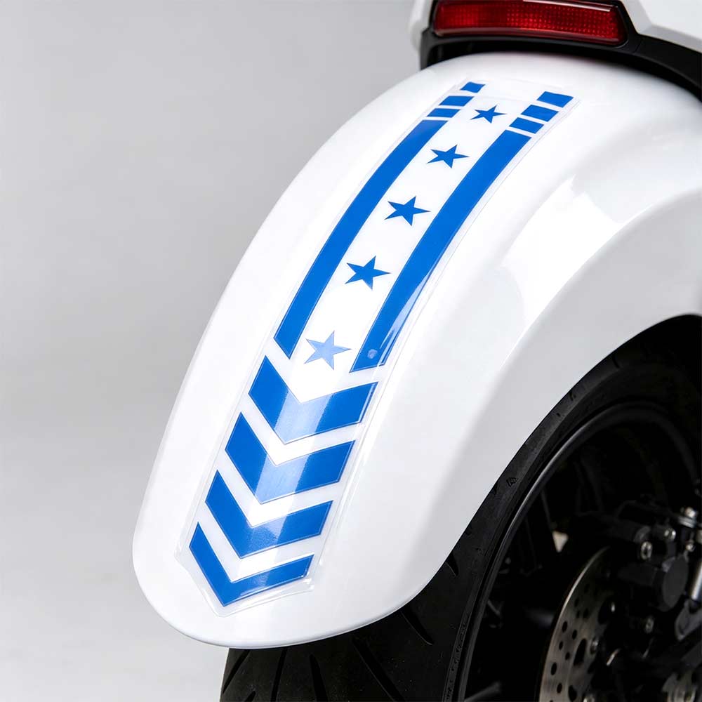 Striped Reflective Stickers Fender Tape Stickers Safety Warning Tape Motorcycle Fender Stickers