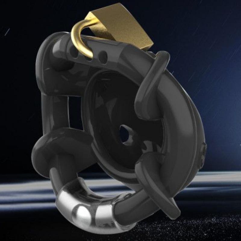Male Chastity Device Bondage Lock Ring Curved Silicone Penis Cage Cock Cage Sex Toys for Men Penis Sleeve SM Adult Game