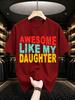 2026 New Cotton Tshirt Parentchild Fun Print Tshirt Casual Crew Neck Short Sleeve Family Street Style Top