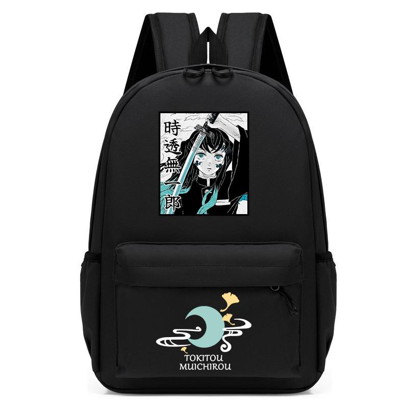 Demon Slayer Anime Print Backpack Student School Lightweight Small Bag