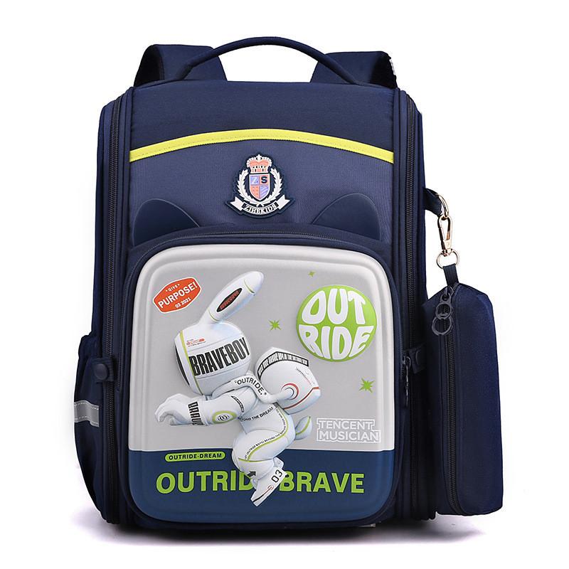 Fun And Lightweight Space-themed Backpack For Kids In Primary School Green Space