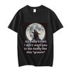 Go Away Kitten Alpha Werewolf TShirt Mens Womens Gothic Vintage Short Sleeve TShirts High Quality Fashion Oversized T Shirts