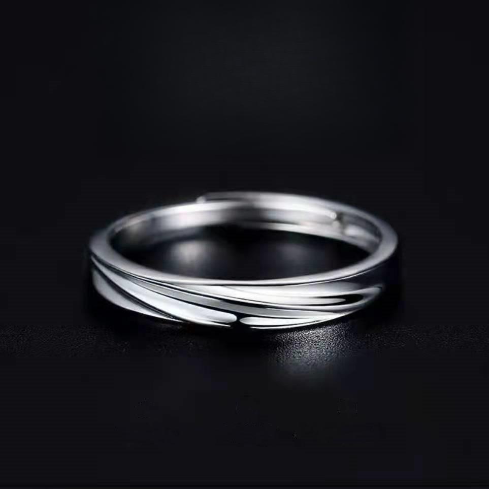 Ring for Men Single Ring Opening Simple Personality Student Ring