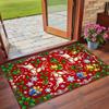 Christmas Printed Square Area Rug Soft Non Slip Floor Carpet For Bedroom Holiday Gift
