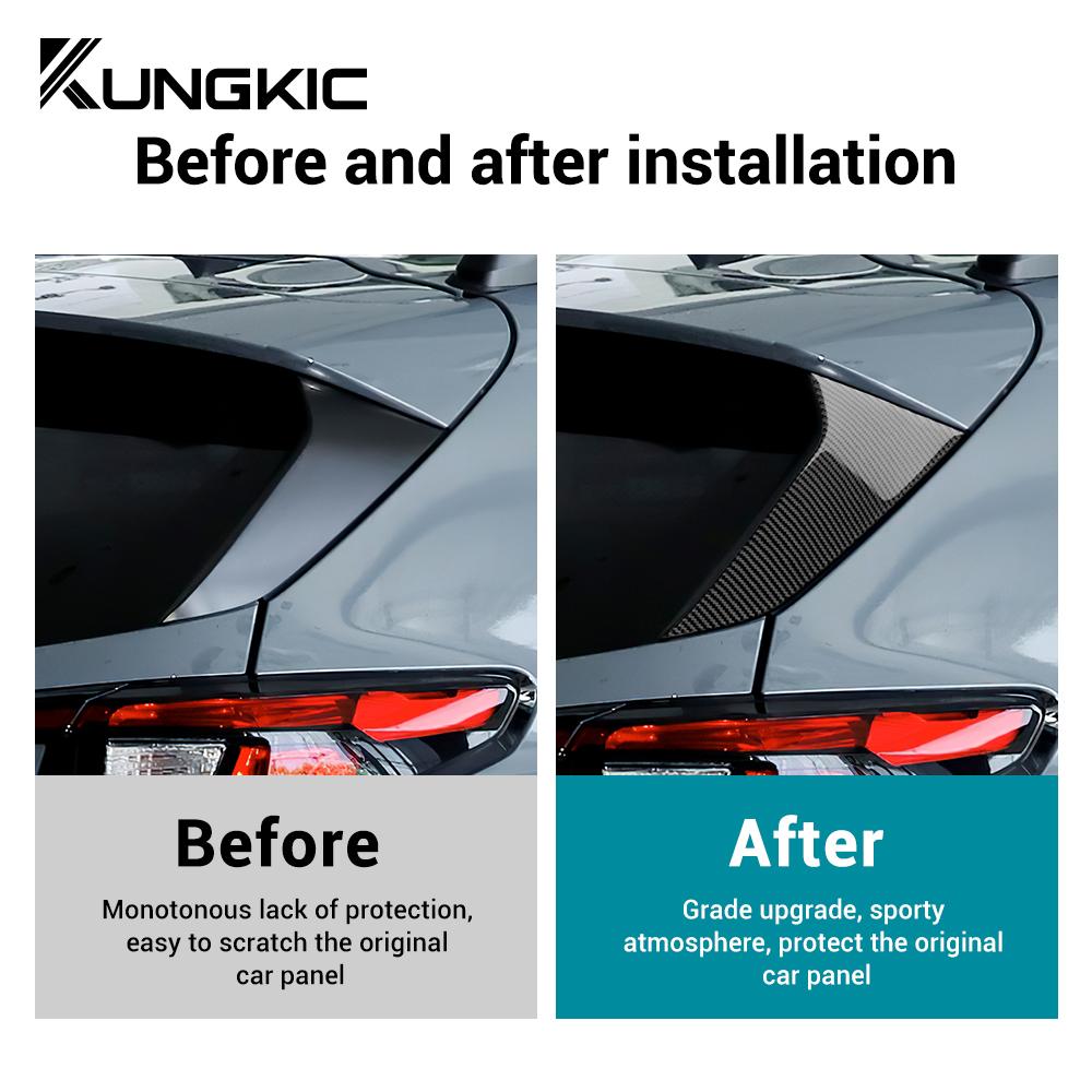 Real Soft Carbon Fiber Sticker For Subaru Crosstrek 2025 Impreza 2025 Car Rear Wing Strip Trim RHD LHD Accessories