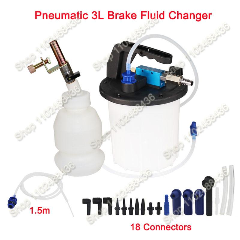 Brake Fluid Bleeder Brake Fluid Replacement Tool 3L Large Capacity Corrosion-Resistant Brake Oil Replacement Kit for Most Cars