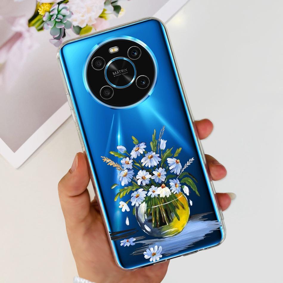 Чехол для Honor X9 HonorX9 4G Элегантная печать Мягкий силикон Прозрачный ТПУ Защитный чехол Чехлы для телефона Honor X9(4G Version)