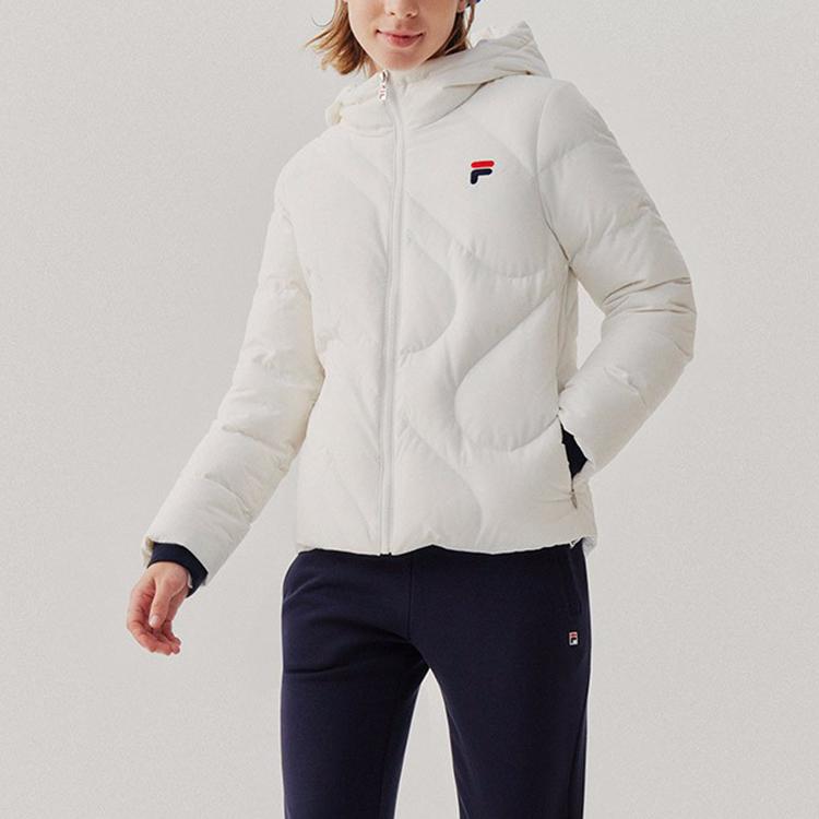 New FILA Down Jacket Winter Women's Standard White F11W048919FWT
