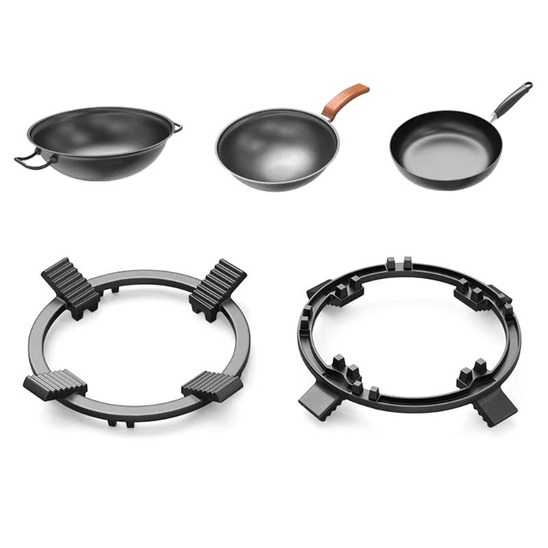 Pots Rack Gas Portable Gas Stove Bracket Pots Holder Pans Support for Hob Cast Iron Antiskid Rack 5 Claw Gas Stove Rack