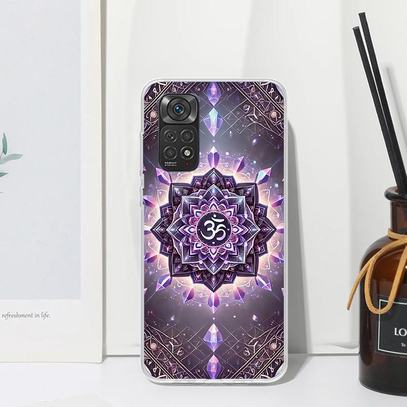 Mandala Chakra Insist Yoga Phone Case For Xiaomi Redmi Note 15 13 14S 14 Pro Plus 12S 11S 10S 12 11E 10 11T Art Fundas Back Cove