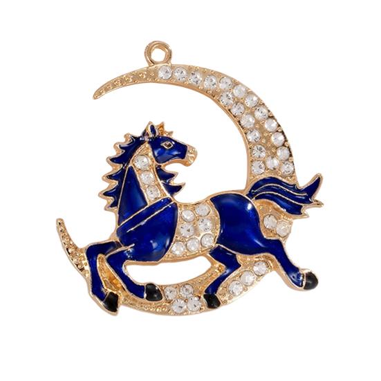 Yousheng Chinese New Year Horse Charm 2026Year of The Horse Mascot Pendant Lucky Zodiac Animal Alloy Feng Shui Charm for DIY Keychain Bracelet Jewelry