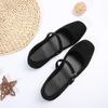 2025 Mary Jane Ballet Flats Women Black Shoes Ladies Comfortable Soft Square Toe Flat Shoes for Women Sapatos Femininos
