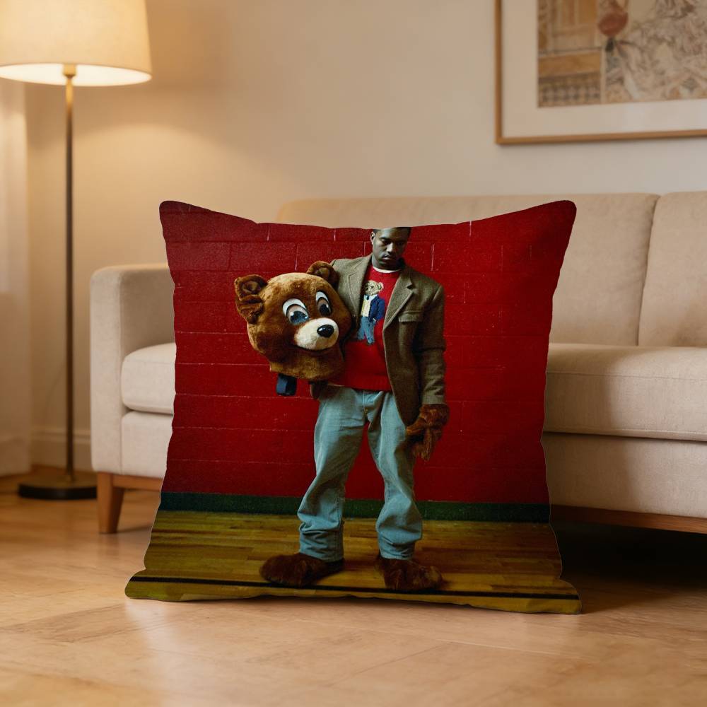 Kanye West YE Funny Pillow Case Pattern Printed Pillowcase For Living Room Sofa Cushion Cover 30X30cm
