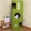 Space-saving Detachable Cat Bed with Scratching Posts and Hanging Toys, Easy-to-clean Indoor Cat Pet Furniture, Interactive Play and Rest Area.