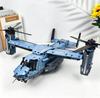Set di Blocchi da Costruzione Elicottero Tiltrotor da 1389 Pezzi Modello di Aeromobile Militare Giocattolo da Costruzione con Ruote Scorrevoli Regalo per Bambini Decorazione per la Casa
