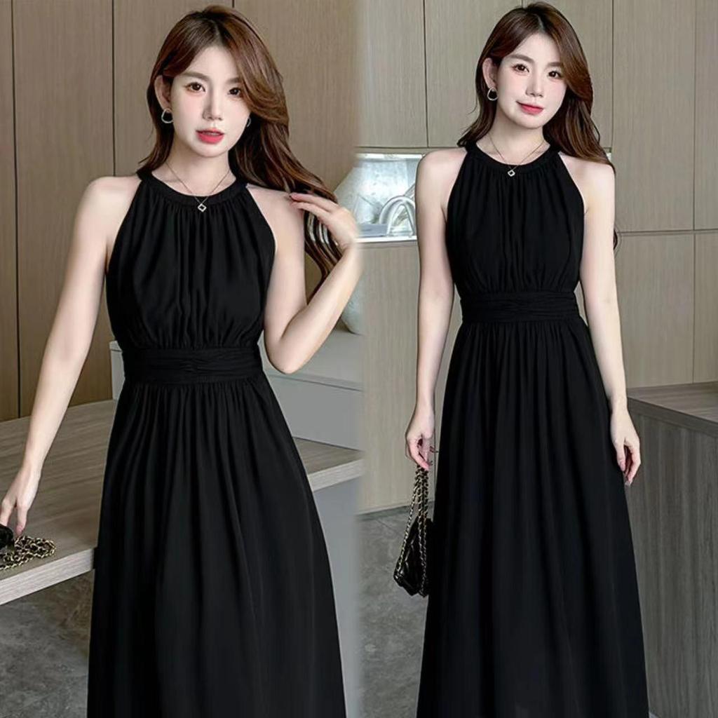 Korean Style Fairy Dress: Hepburn-Inspired, Slimming Mid-Length Skirt