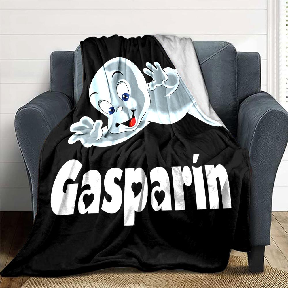1pc Casper1 Blanket, Gift, for Men and Women, Soft Blanket, Good for Sofa Bed Couch Travel, Lightweight Flannel Blanket