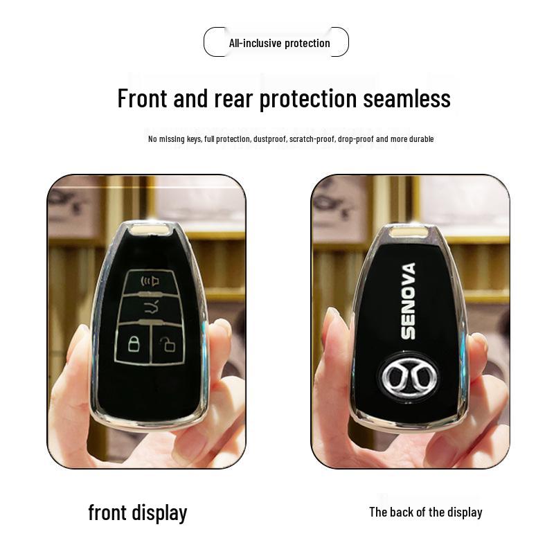 BAIC Weiwang M50F Key Case for S50 BJ80/40 X65 Senova X55 D50 Remote