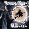 Vampire Halloween Long Dress Witch Roleplaying Out Of The Bar Stage Costumes