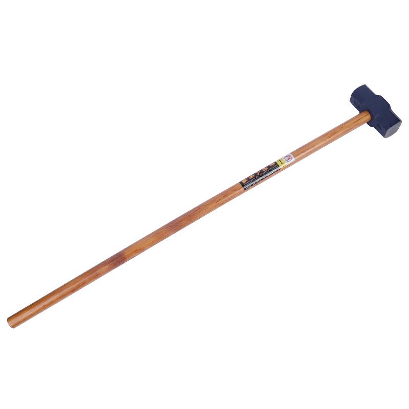 1.2m Wooden Handle Octagonal Demolition Sledgehammer - Heavy Duty Construction Site Tool