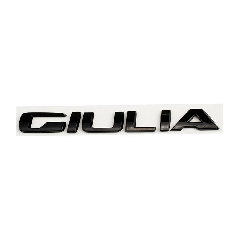 Q2 Q4 GIULIA VELOCE STELVIO Ti Emblem glänzend schwarz Autoaufkleber für Alfa Romeo Refir Heckklappe Autozubehör Kofferraumlabel Logo