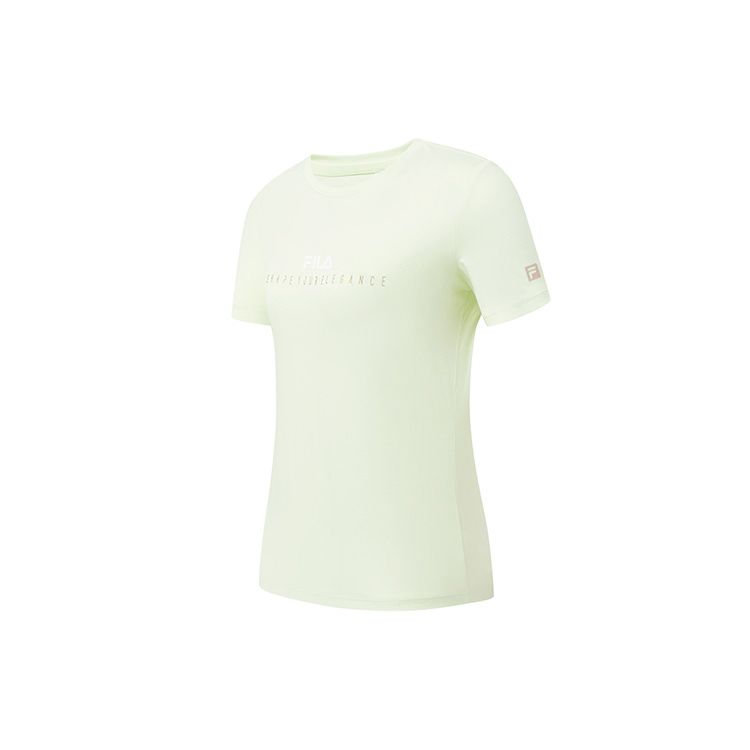 

FILA 2023 Summer Sports Short Sleeve T-Shirt Women Tops Sprout-Green A11W321110F-LG S