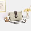 Niche Design Handbag, New Trendy Diamond Grid Single Shoulder Underarm Bag, Versatile Denim Small Square Bag