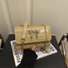 Piccola Cravatta a Papillon Quadrata Borsa a Tracolla Semplice ed Elegante a Spalla Singola