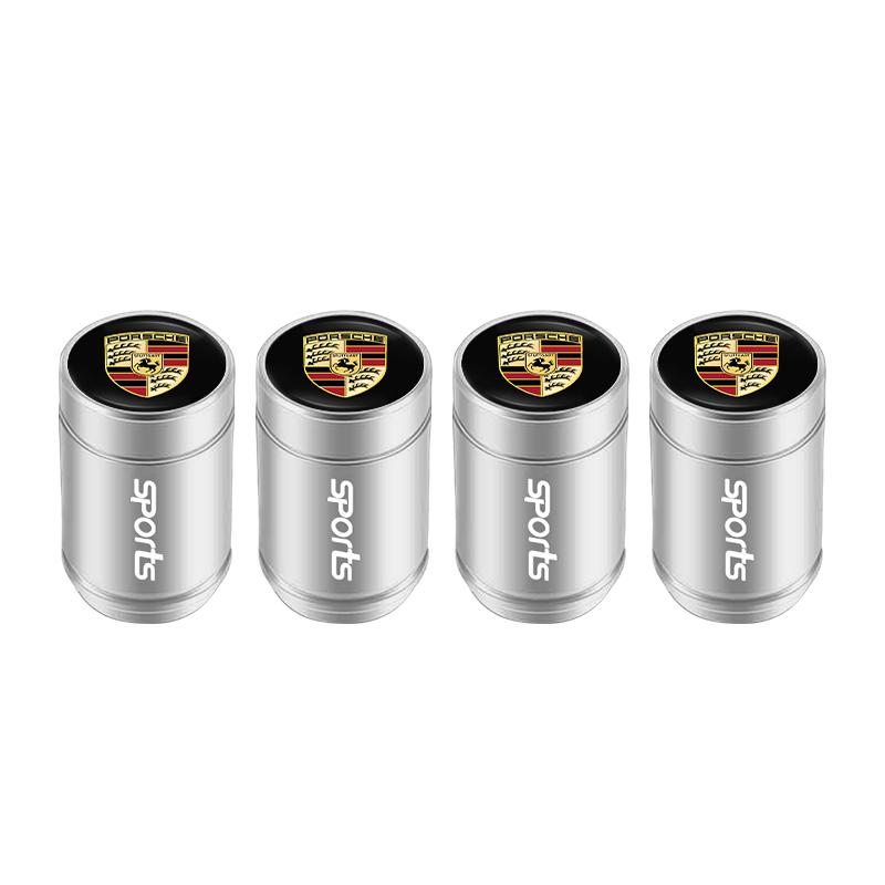 Car Tire Valve Cover Wheel Tyre Stem Dustproof Air Cap For Porsche Cayenne Panamera Macan 911 718 Taycan Boxster Cayman 918