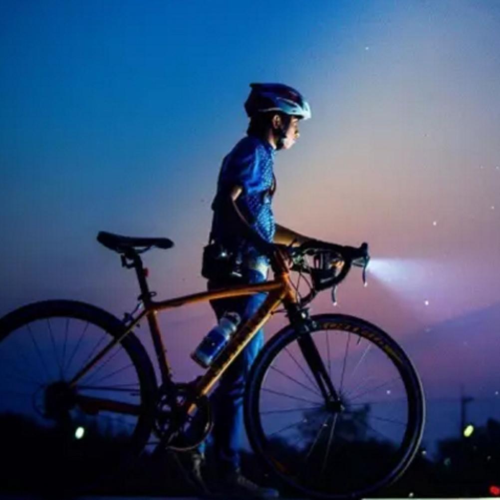 USB Rechargeable Bike Light Set IPX6 Waterproof Bike Front Headlight Rear  Light Outdoor Cycling Safety Flashlight for