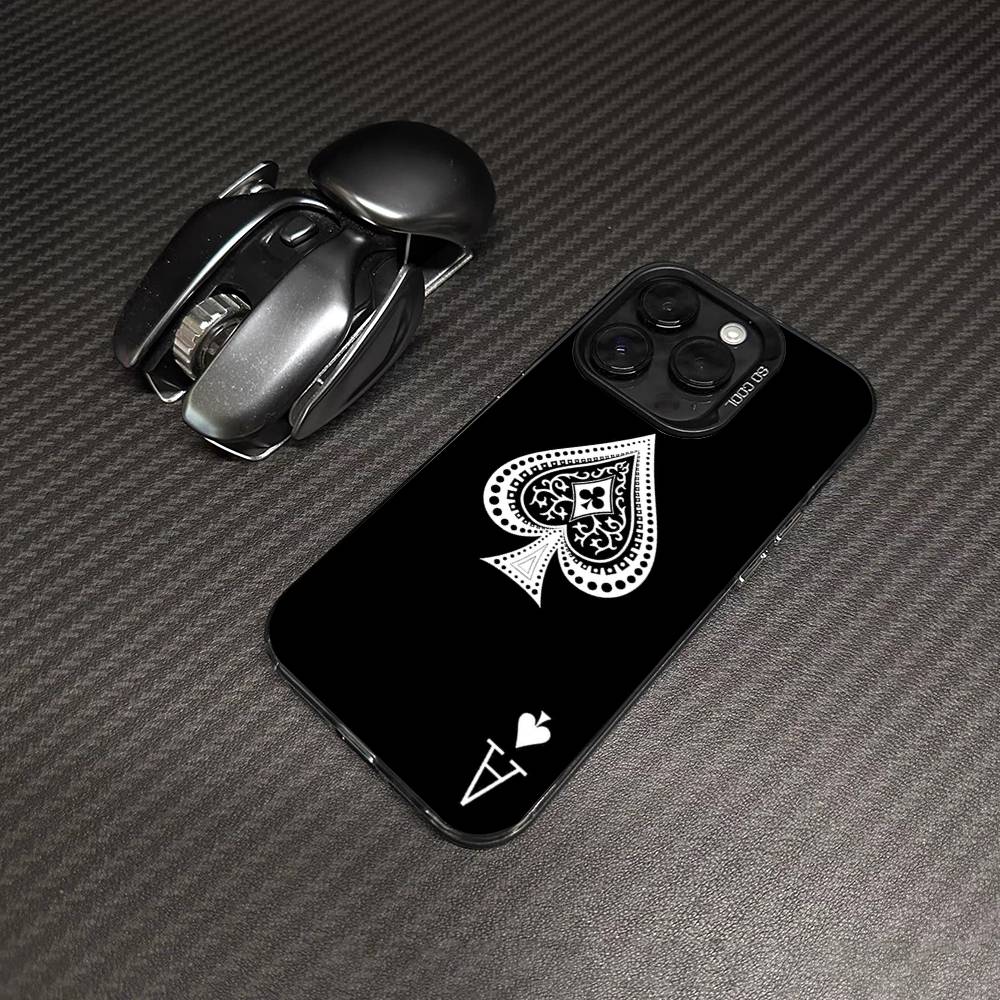 Poker Pattern Game Color Phone Case For IPhone 17 16 15 14 13 12 11 Pro Max Plus Pro Shell