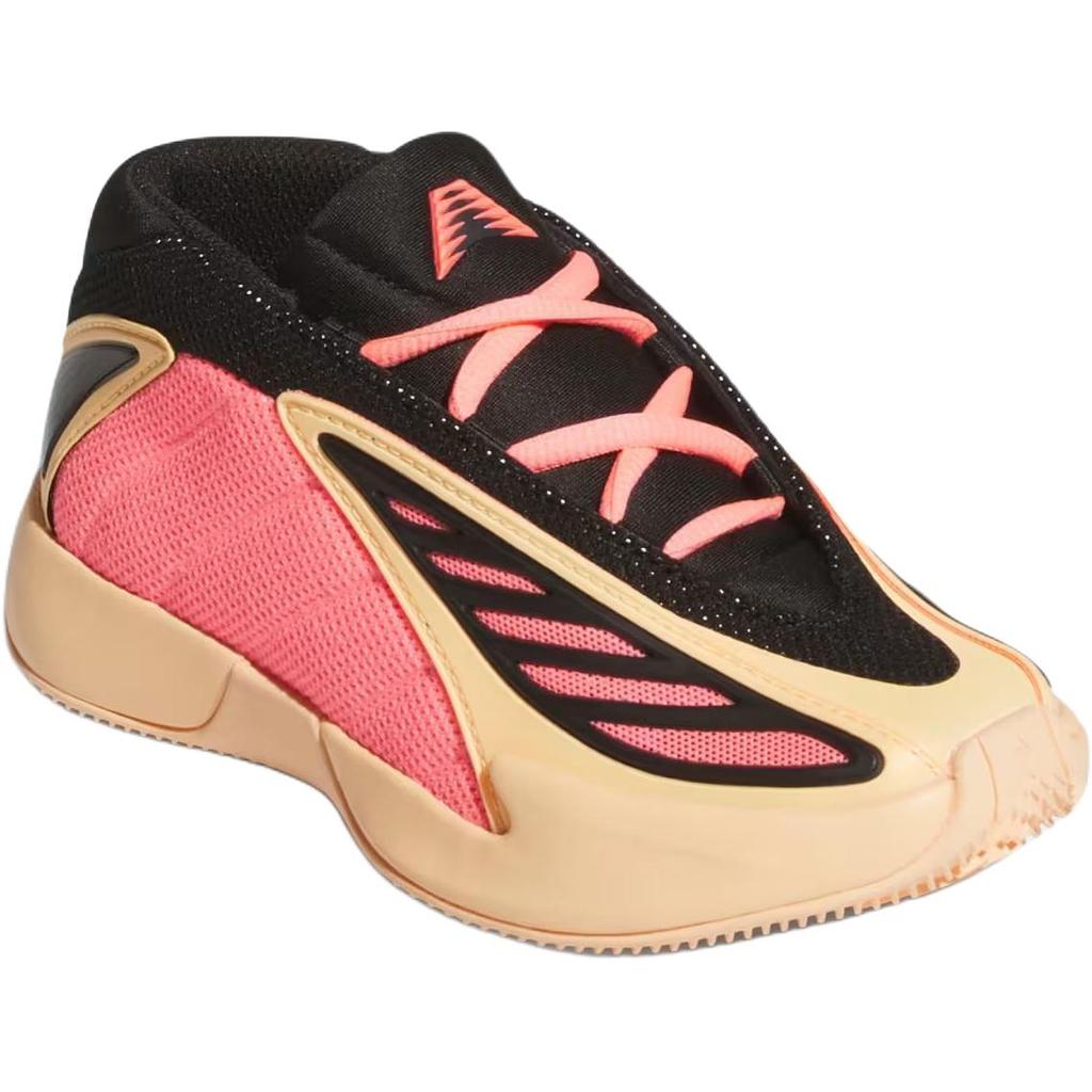 Adidas AE2 With Love Comfortable Durable Non-Slip Wear-Resistant Low-Top Kids Basketball Shoes Kids Basketball Shoes Orange Black JS3501