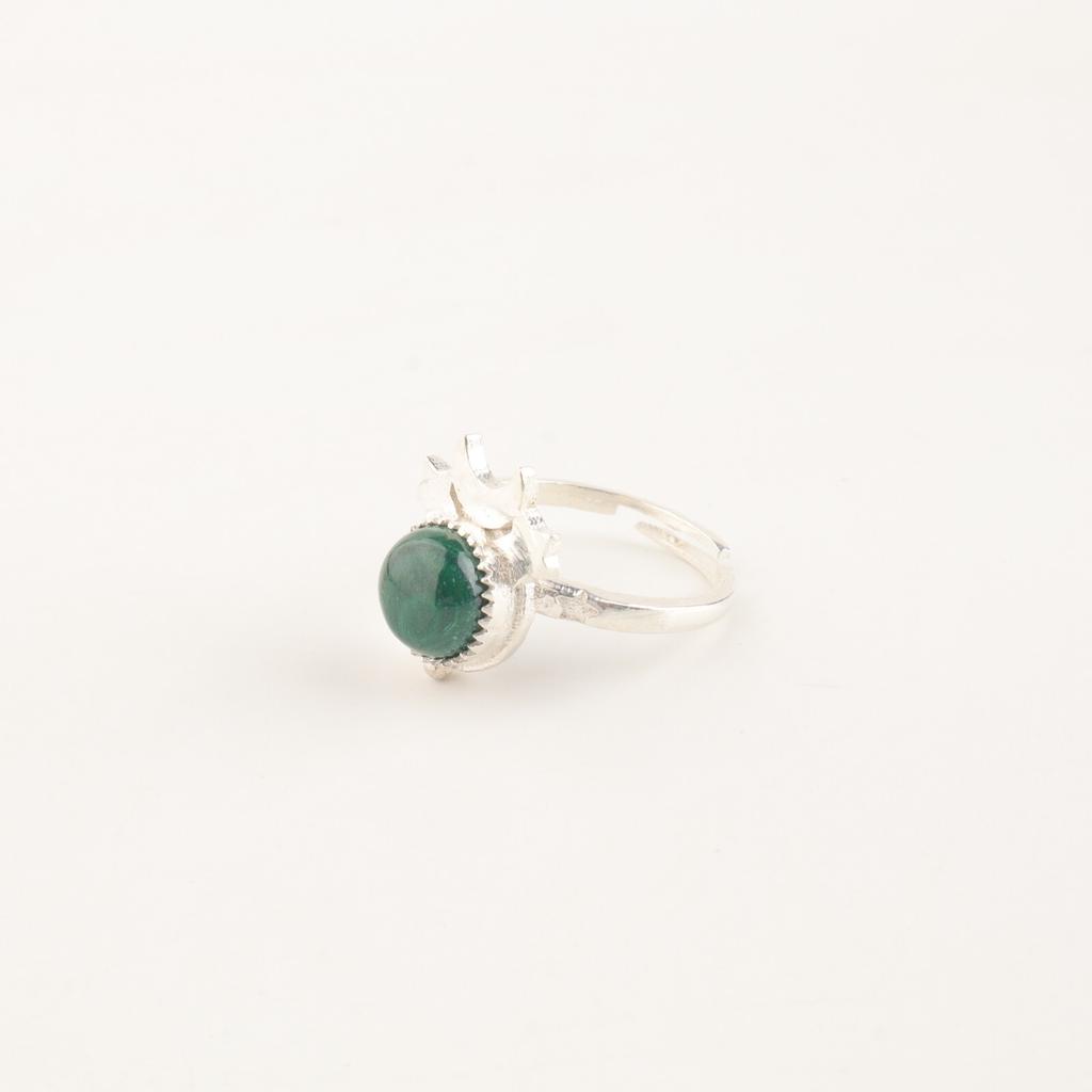 Natural Malachite Gemstone 925 Sterling Silver Jewelry Handmade Ring For Women RR-67-32