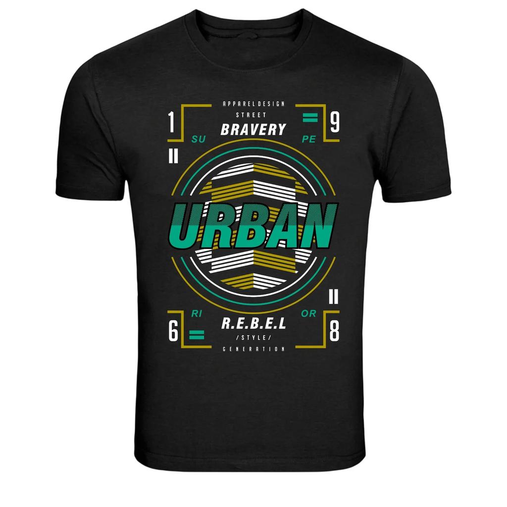 Urban Rebel Street Bravery Style Graphic T-Shirt