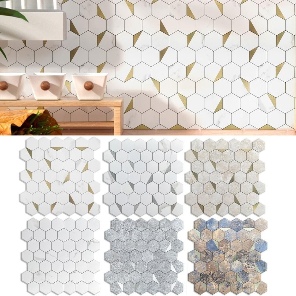 Self-adhesive 3D Stereo Wall Stickers Waterproof Brick Design Backsplash Wall Decals Moisture-proof Oil Proof